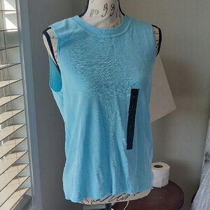 Banana Republic Blue Sleeveless Tee